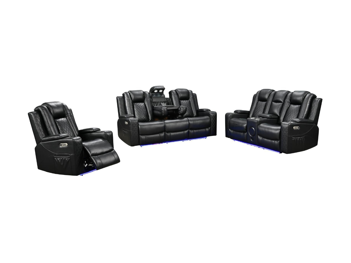 Sianna Electric Recliner 3+2+1 Sofa Set Aire Leather
