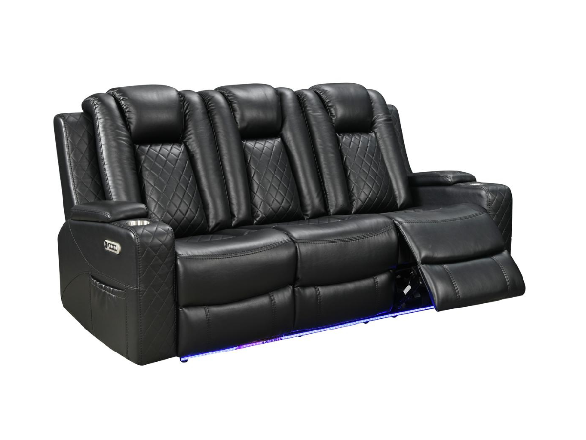 Sianna Electric Recliner 3 Seater Sofa Aire Leather