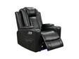 Sianna Electric Recliner Armchair Black Air Leather