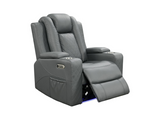 Sianna Electric Recliner Armchair Grey Air Leather