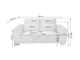 Sloane 2 Seater Measurements