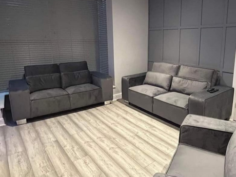 Sloane Luxury Large 3+2 Sofa Set Grey