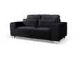 Sloane Luxury Large 3 Seater Black