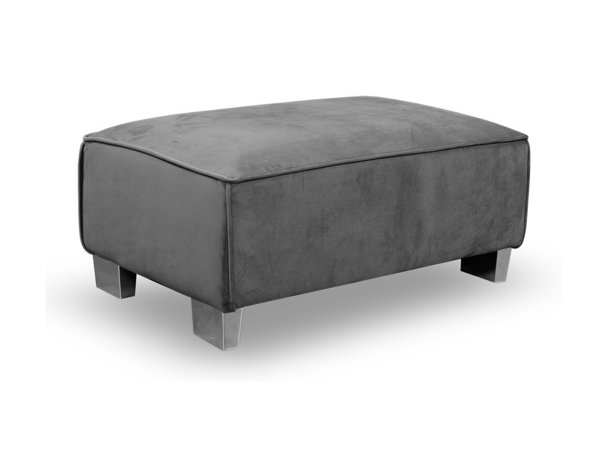 Sloane Luxury Large Footstool Grey