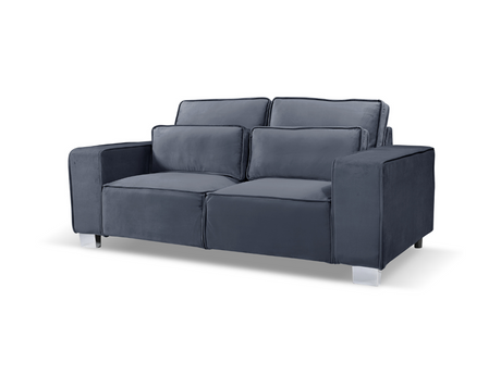 Sloane 3 Seater Sofa Plush Velvet Grey
