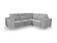 Sloane  4 Seater Corner Sofa Right Facing Silver