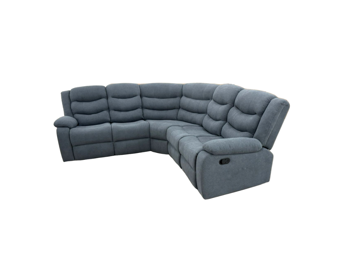 Classic Corner Recliner Sofa Manual Fabric