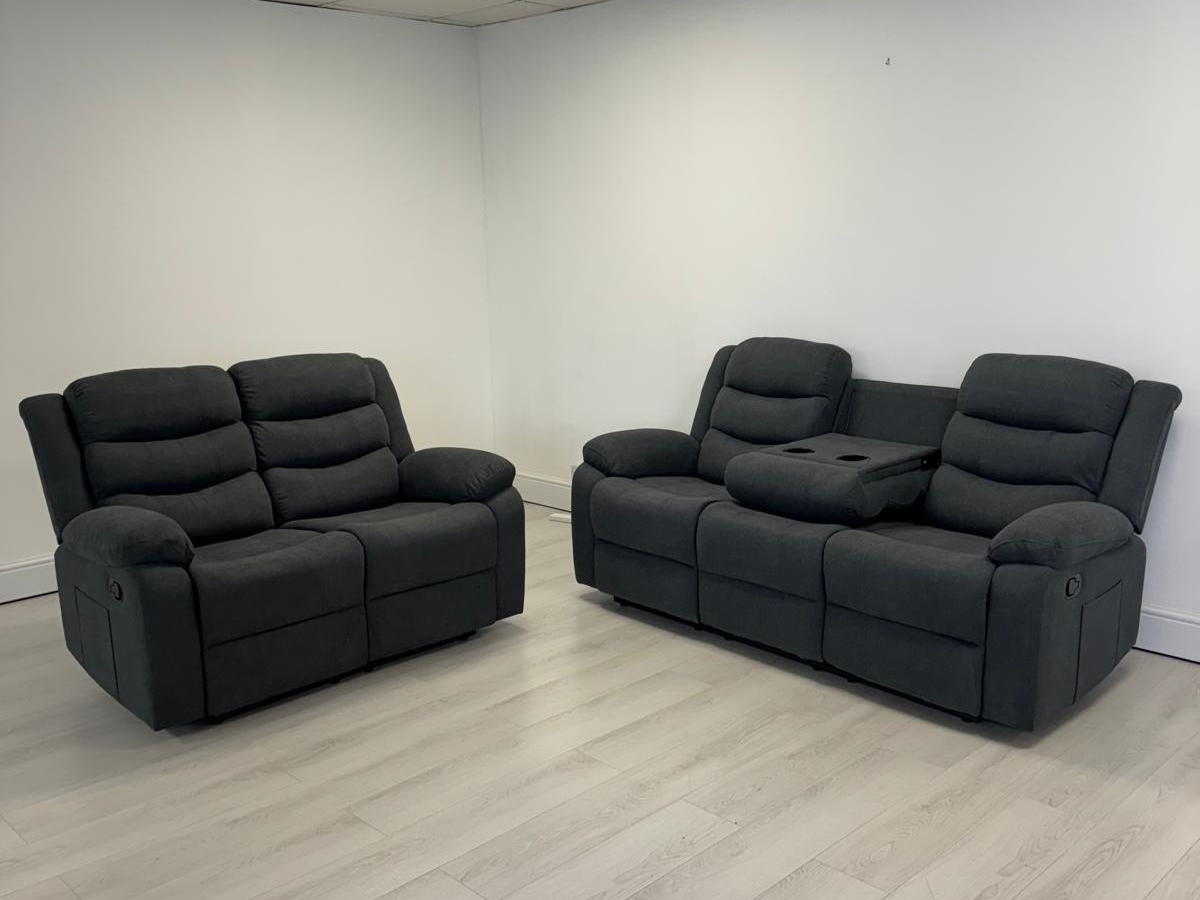fabric recliner sofas 3+2 set