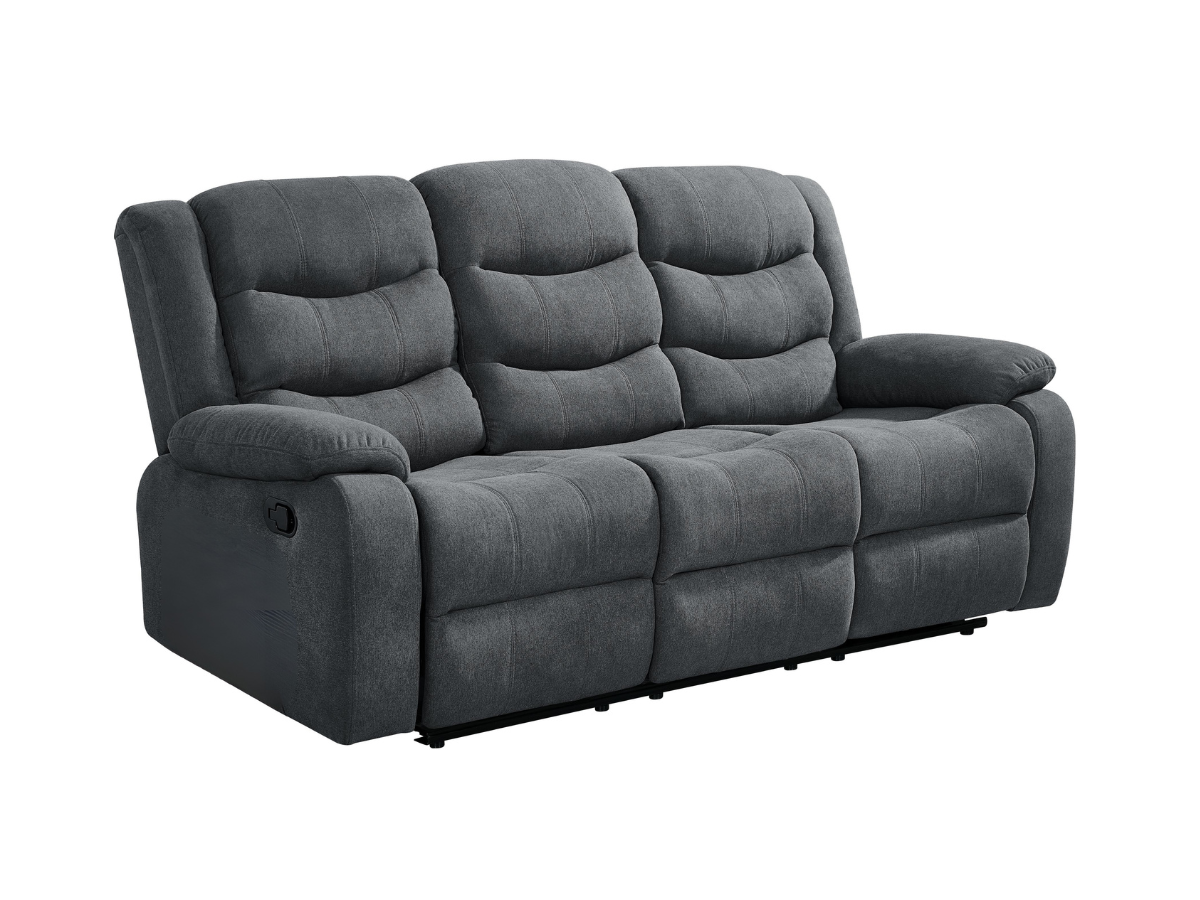 Classic 3 Seater Recliner Sofa Manual Fabric