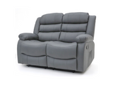 Roma Series 2 Recliner 2 Seater Sofa Grey Aire Leather