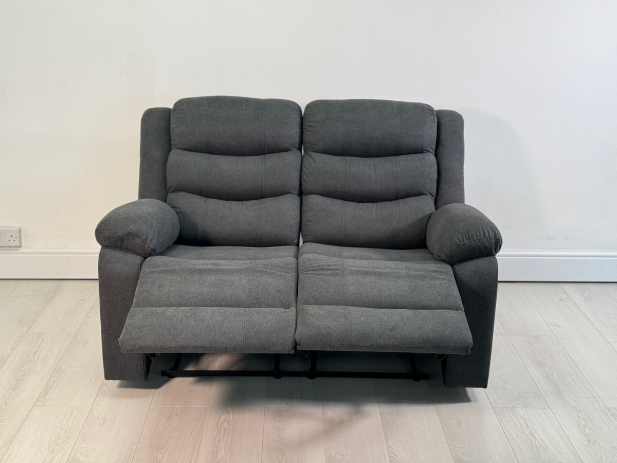 Sorrento 2 Seater Relining Sofa Grey Fabric recliner sofa Sale