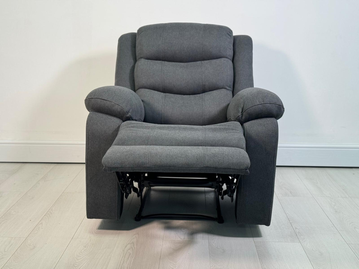 Sorrento Recliner Armchair Fabric Grey
