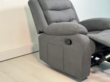 Sorrento Recliner Armchair Fabric Grey