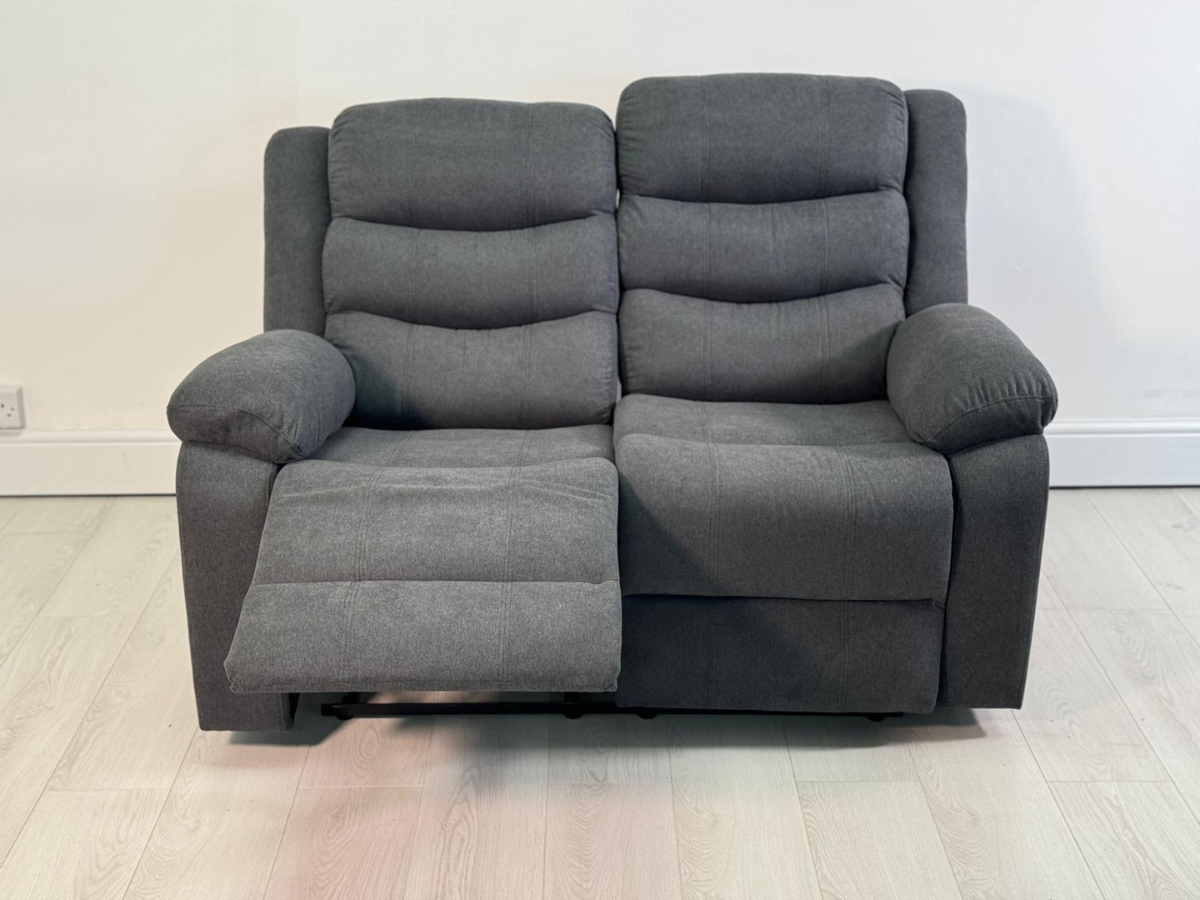 Sorrento 2 Seater Relining Sofa Grey Fabric recliner sofa Sale