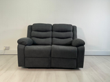 Sorrento 2 Seater Relining Sofa Grey Fabric recliner sofa Sale