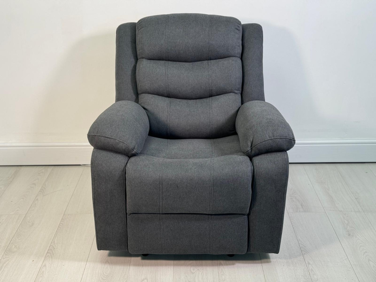 Sorrento Recliner Armchair Fabric Grey