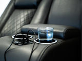 Tech 8 Smart Cinema electric Recliner Sofa Grey Aire Leather 