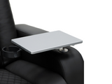 Tech 8 Smart 2 seater electric recliner sofa black leather