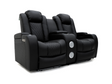Tech 8 Smart 2 seater electric recliner sofa black leather