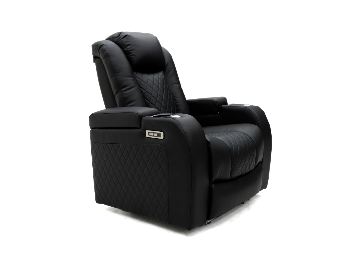 Tech 8 Smart Electric Recliner Armchair Aire Leather