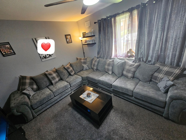 Verona 8 Seater Corner Sofa Grey Furniture Direct Online