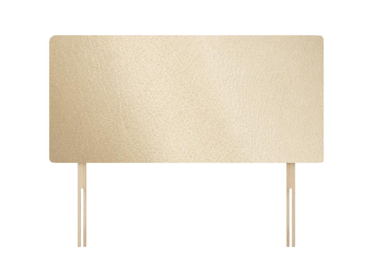Victoria Headboard Plain Leather 20 inch