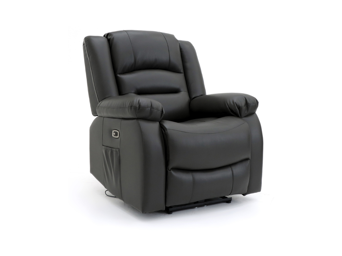 Vinson Electric Recliner Armchair Aire Leather