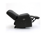 Vinson Electric Recliner Armchair Black Aire Leather with USB Port