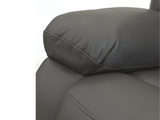 Vinson 3+2+1 Electric Recliner Sofa Set Grey Faux Leather