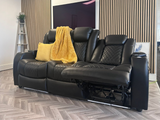 leather 3 seater electric recliner sofa for sale