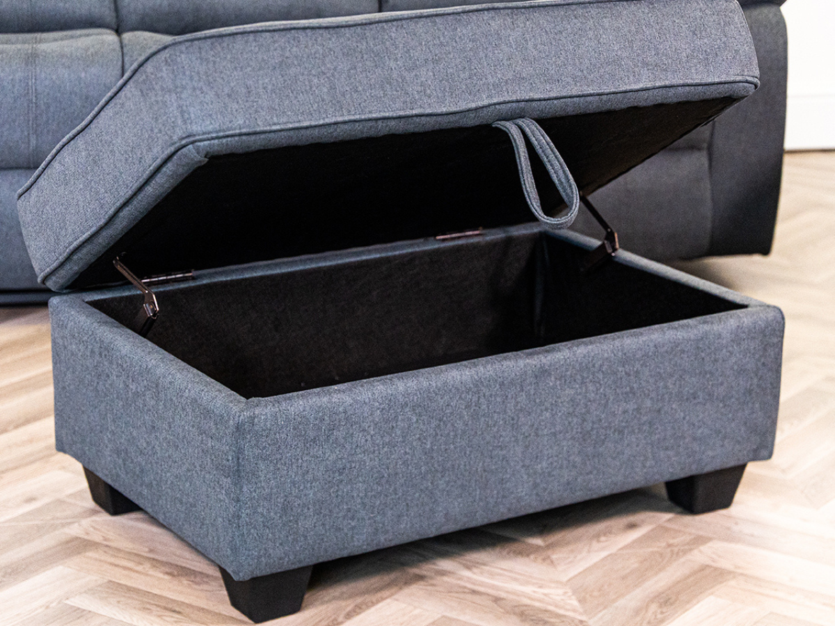Sorrentino Storage Ottoman Chenille