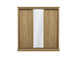 Devonshire Sliding Three Door Wardrobe Oak with Mirror