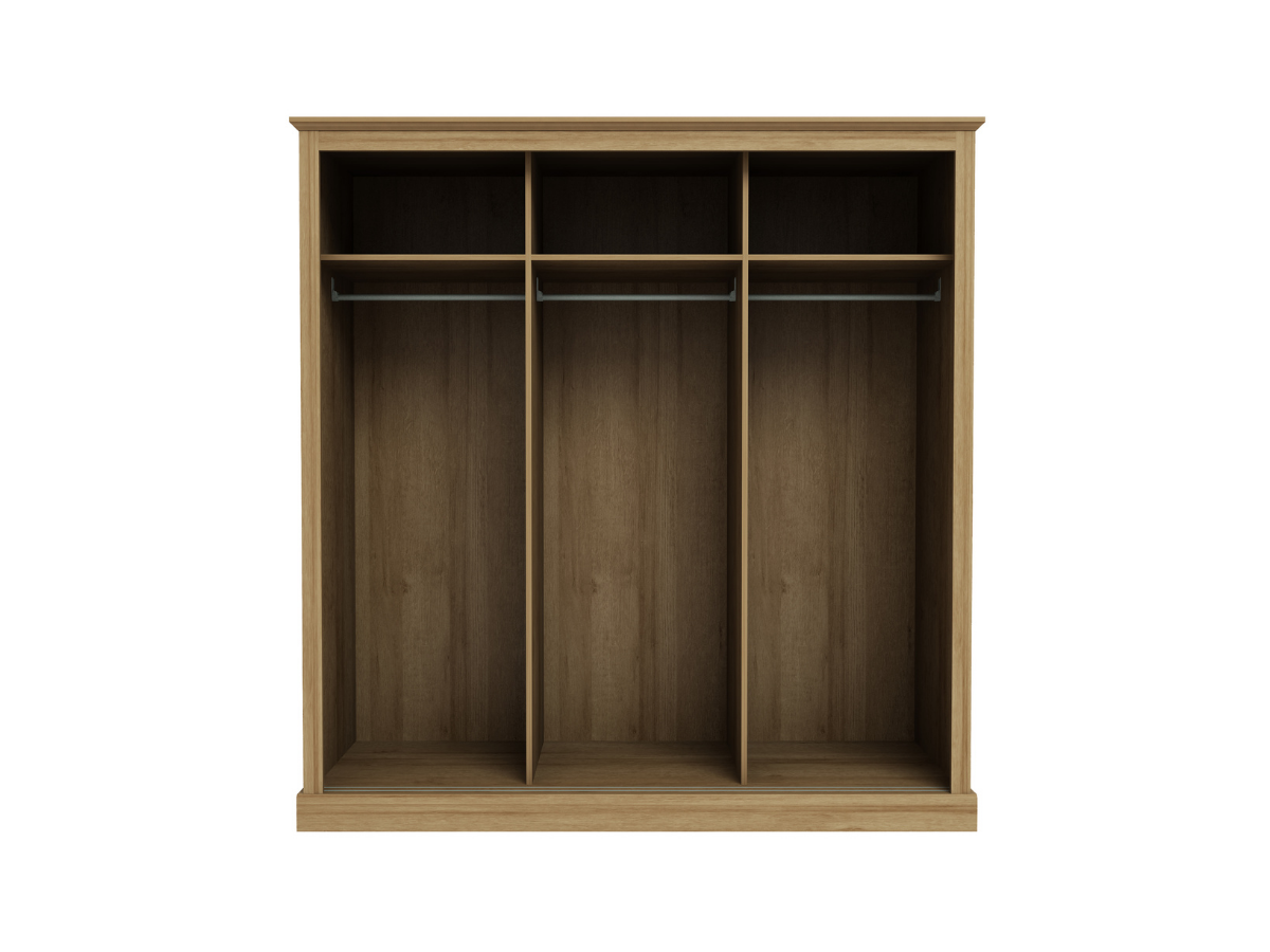Devonshire Three Door Oak Wardrobe Furniture Direct Online