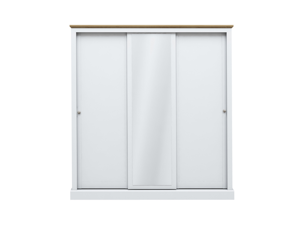 Devonshire Sliding Three Door Wardrobe Mirror