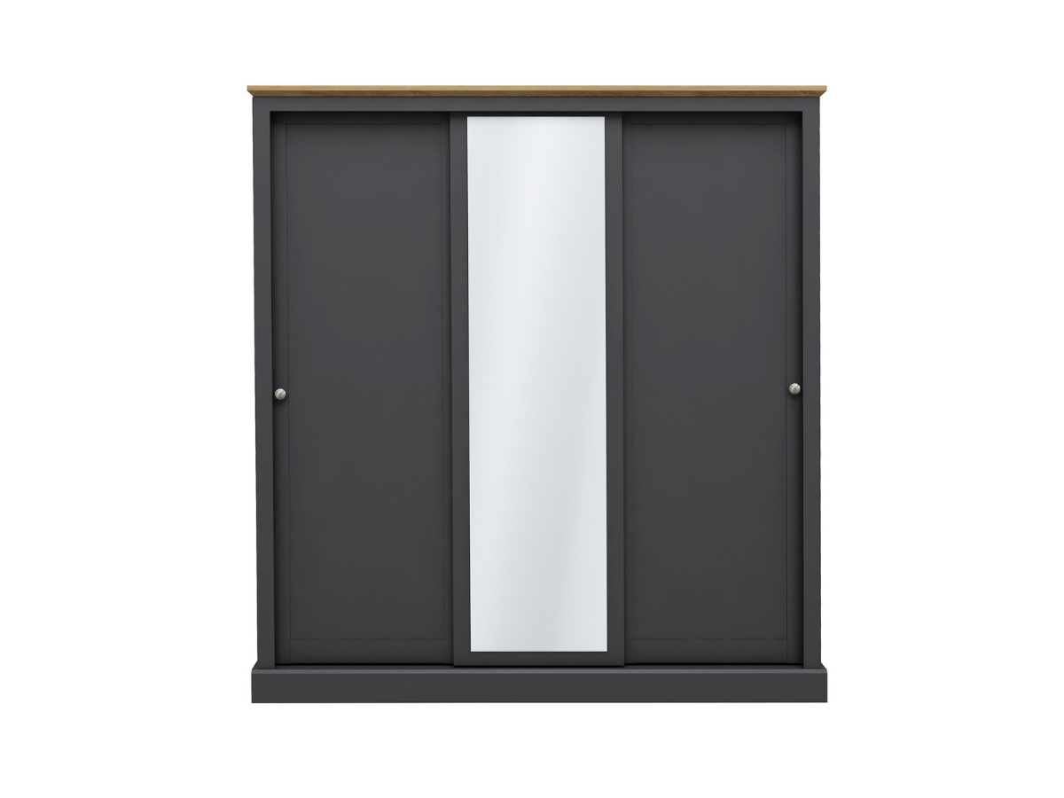Devonshire Sliding Three Door Wardrobe Mirror
