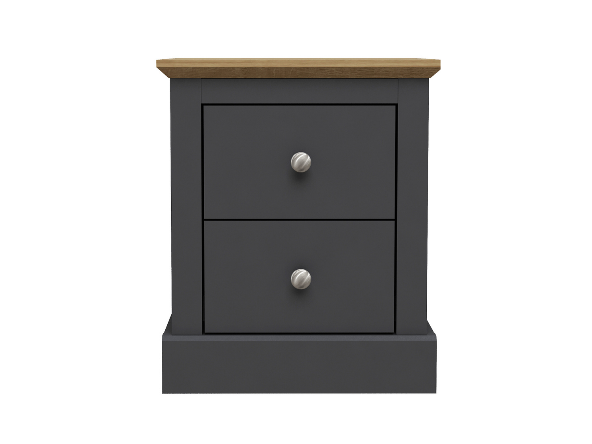 Devonshire Two Drawer Bedside Cabinet