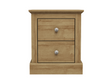 Devonshire Two Drawer Bedside Cabinet Oak