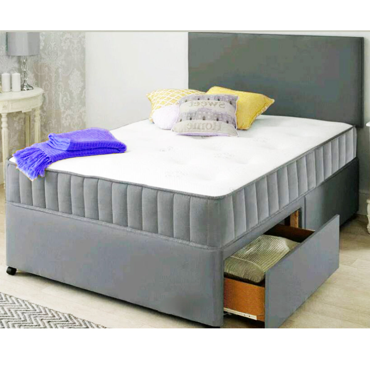 Divan Bed + Balmoral Orthopaedic Memory Mattress