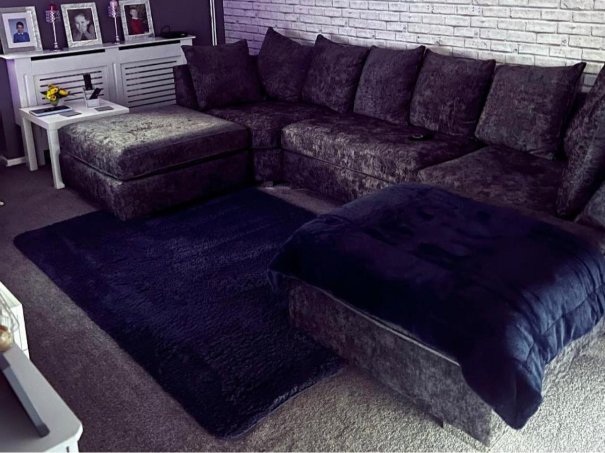 London Charcoal Grey U Shape Furniture Direct Online