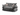 Logan 2 Seater Black Grey Jumbo Cord Sofa