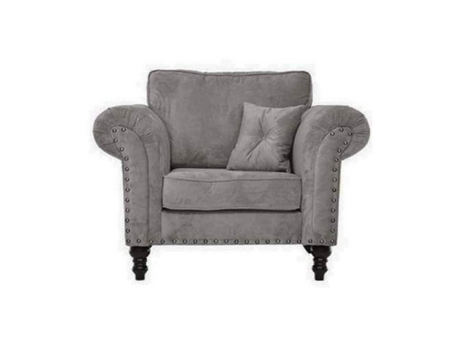 Mayfair Grey Fabric Armchair