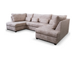 Meridian U Shape Sofa Bed with Storage Chenille Truffle