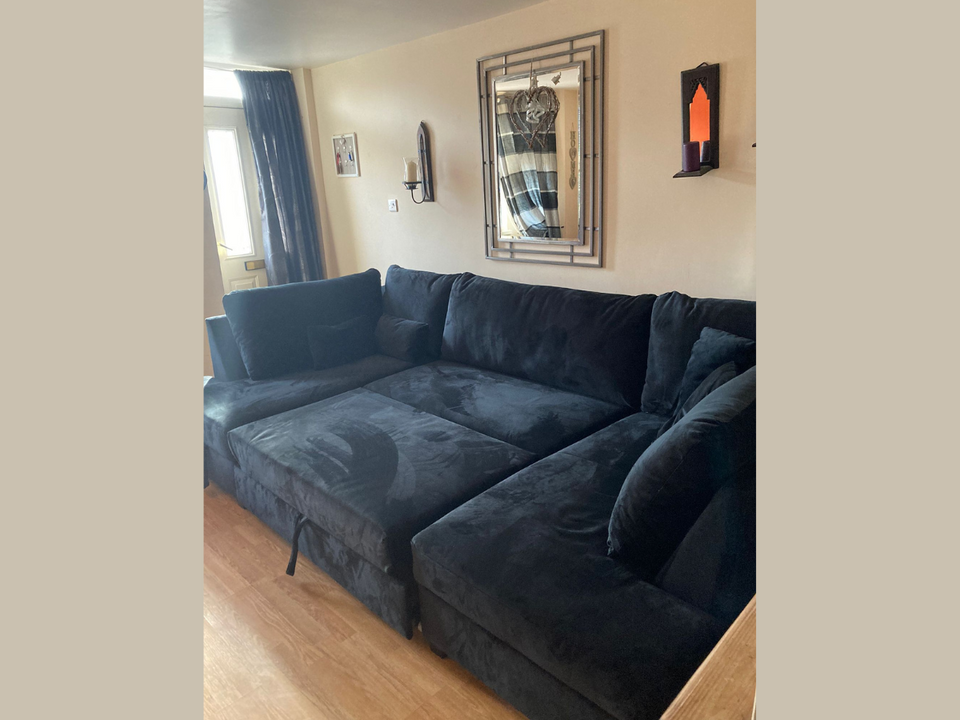 Meridian Sofa Bed with Storage Grey Furniture Direct Online