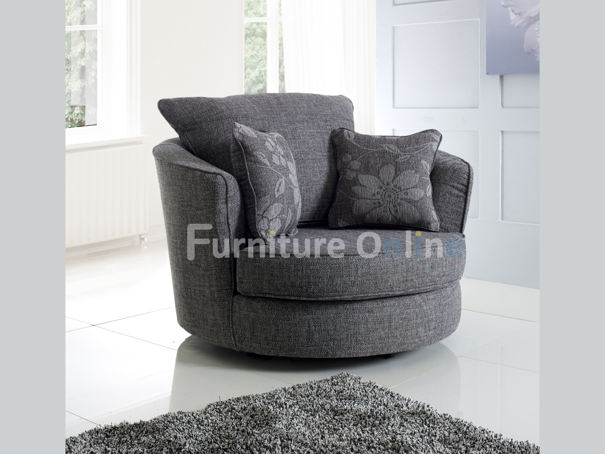 Newton Swivel Chair Grey Furniture Direct Online
