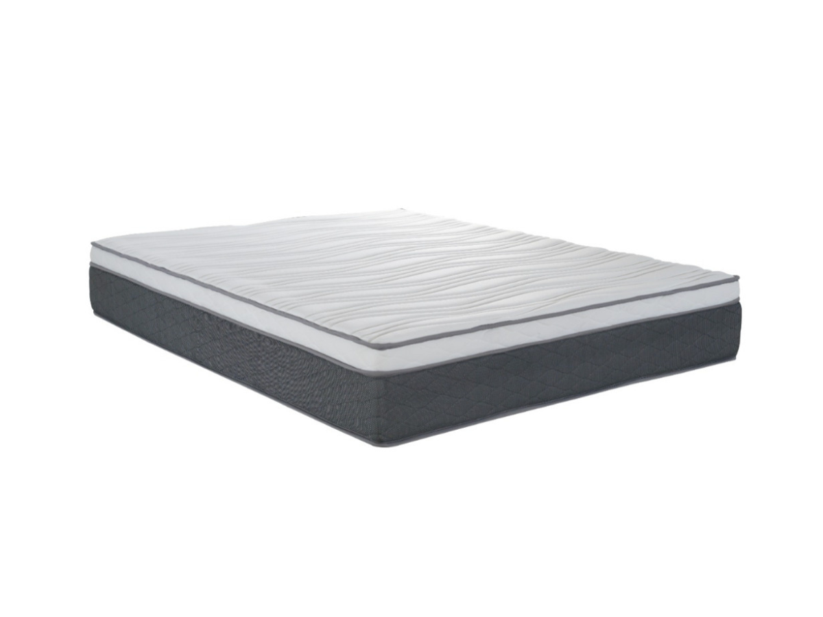 Royal Gel Memory Hybrid Mattress 30cm Depth Grey White