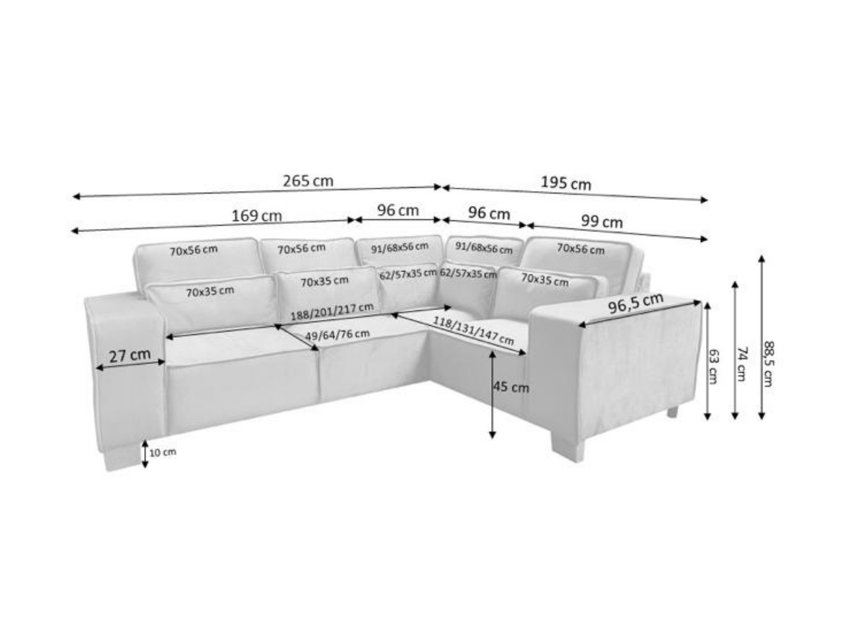 Sloane Right Hand Grey Corner Sofa Furniture Direct Online