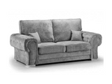 Vegas 3 Seater Full Back Grey Sofa