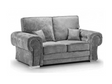 Vegas 2 Seater Full Back Grey Sofa