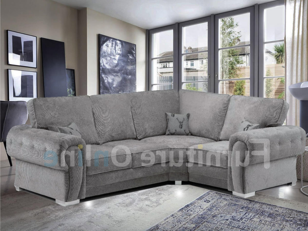 Vegas Right Corner 4 Seater Grey Furniture Direct Online