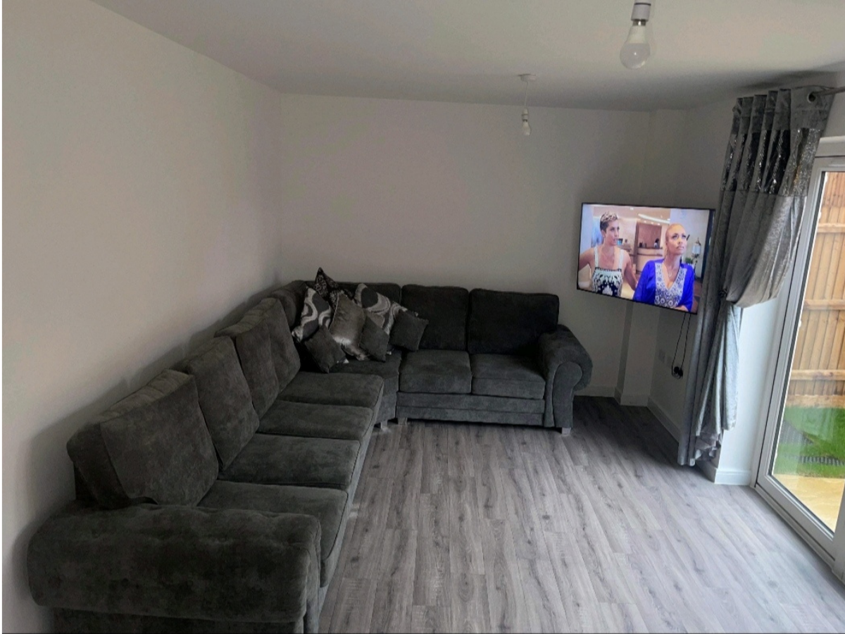 Vegas 7 Seater Full Back Corner Grey Sofa